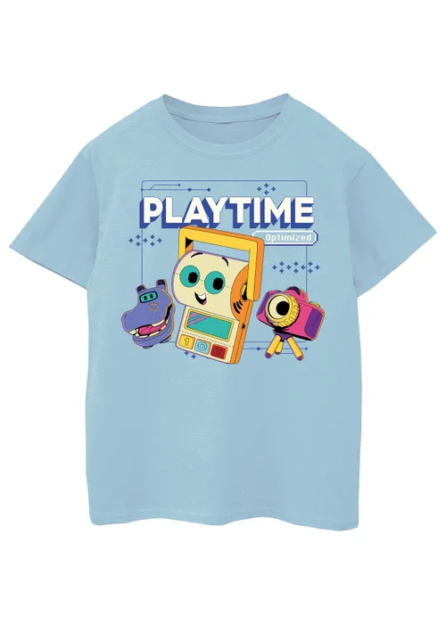 Ada & Ted Disney Toy Story Play Time Optimised Girls Baby Blue Graphic T-Shirt (3-13 Years) - 12-13 yrs Image 1