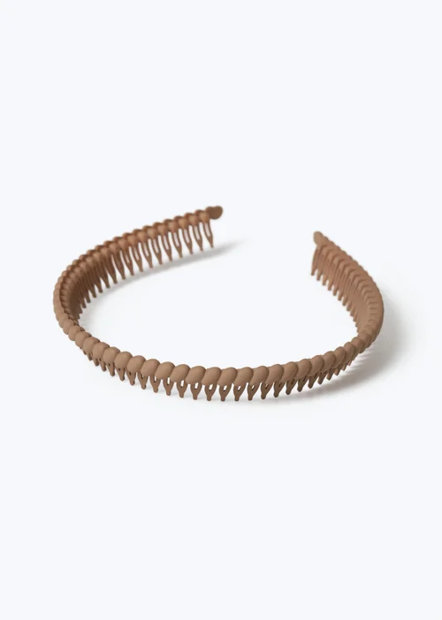 Brown Toothed Headband - One Size Image 2