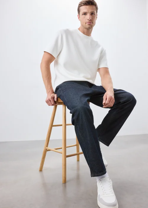 Raw Straight Fit Jeans - 30 Waist Regular Image 4
