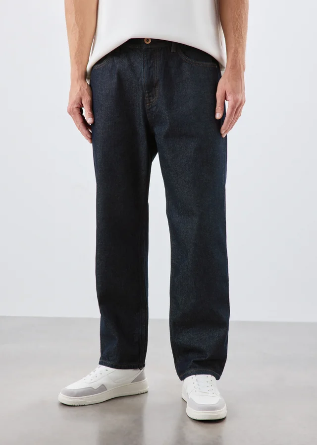 Darkwash Straight Jeans