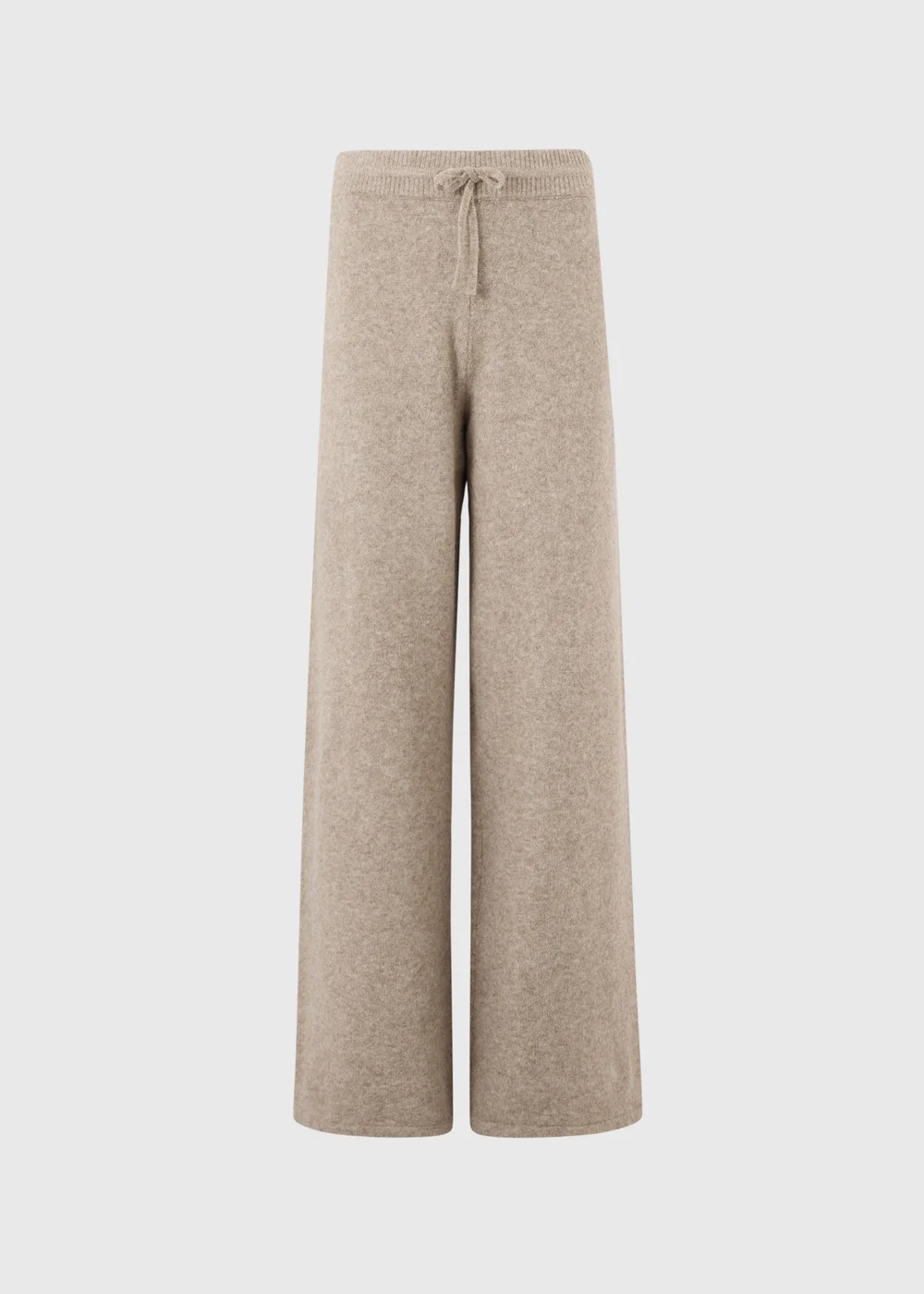Mocha Knitted Wide Leg Trousers - 8 Image 1