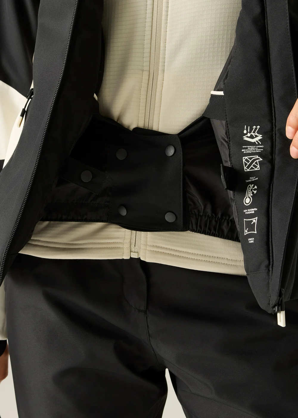 Dare 2B Black/Off White Lumi Waterproof Insulated Jacket - 8 Image 4