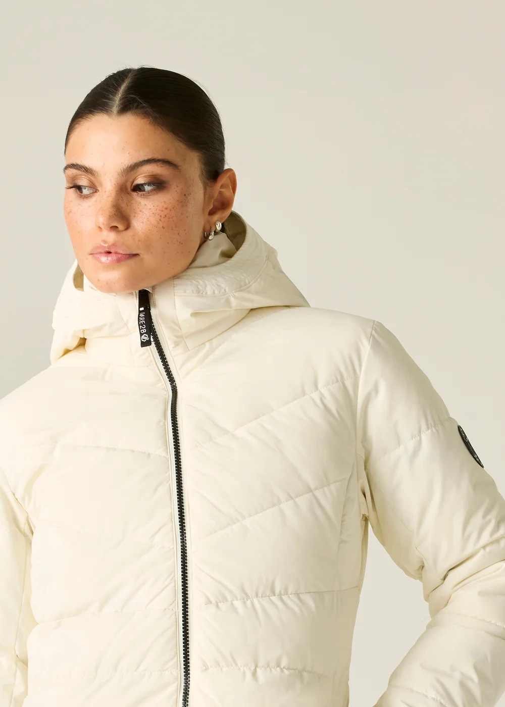 Dare 2B Beige Glacier Long Waterproof Insulated Jacket - 12 Image 5