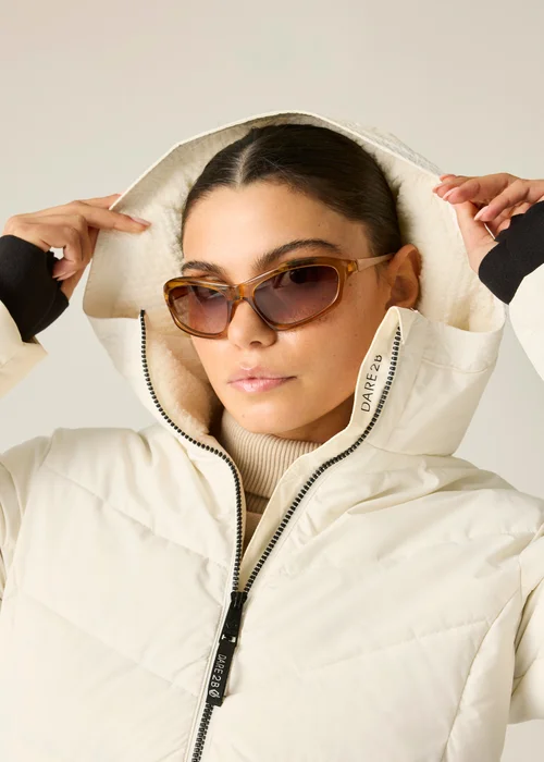 Dare 2B Beige Glacier Long Waterproof Insulated Jacket - 12 Image 1