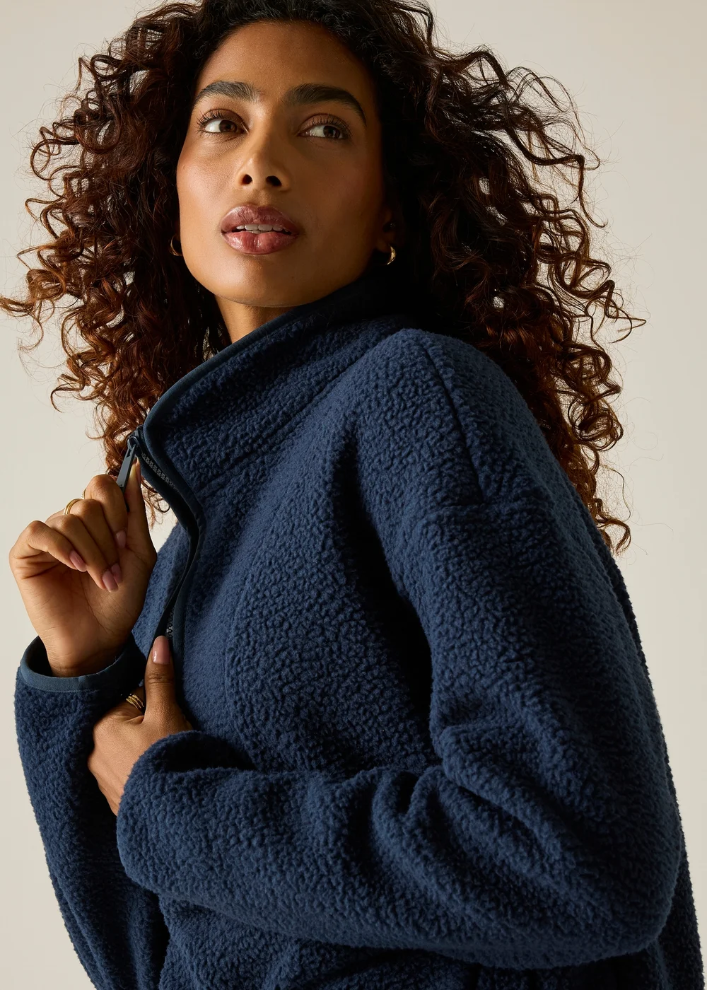 Regatta Navy Frankie Borg Longline Soft Fleece - 16 Image 1