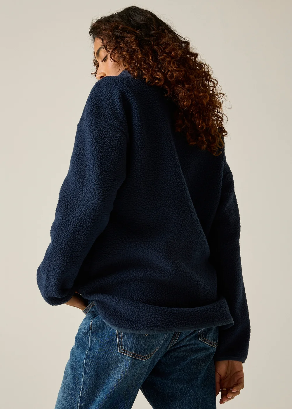Regatta Navy Frankie Borg Longline Soft Fleece - 16 Image 2