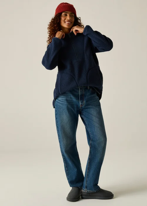 Regatta Navy Frankie Borg Longline Soft Fleece - 16 Image 6
