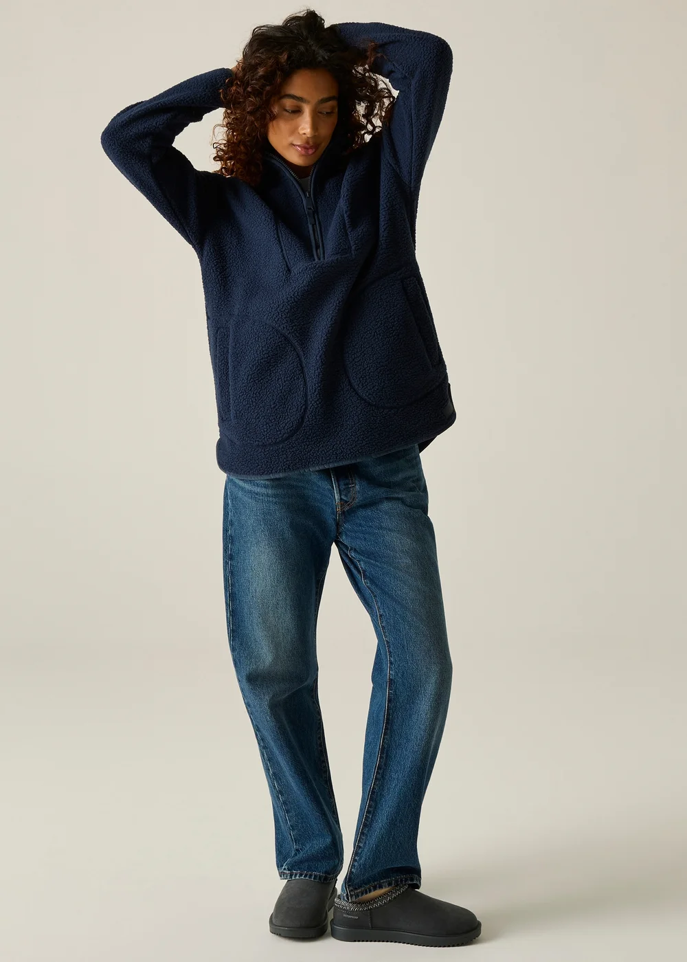 Regatta Navy Frankie Borg Longline Soft Fleece - 16 Image 3