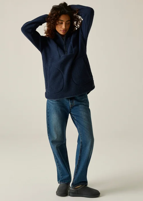 Regatta Navy Frankie Borg Longline Soft Fleece - 16 Image 3