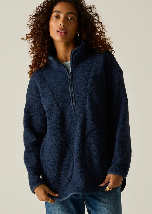Regatta Navy Frankie Borg Longline Soft Fleece - 16 Image 5