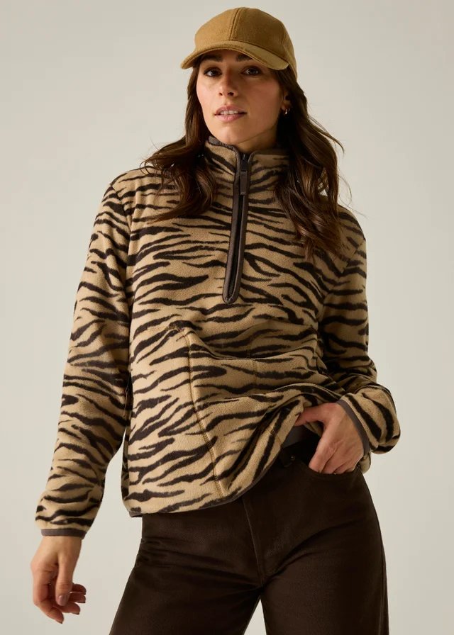 Regatta Brown Frankie Half Zip Warm Fleece