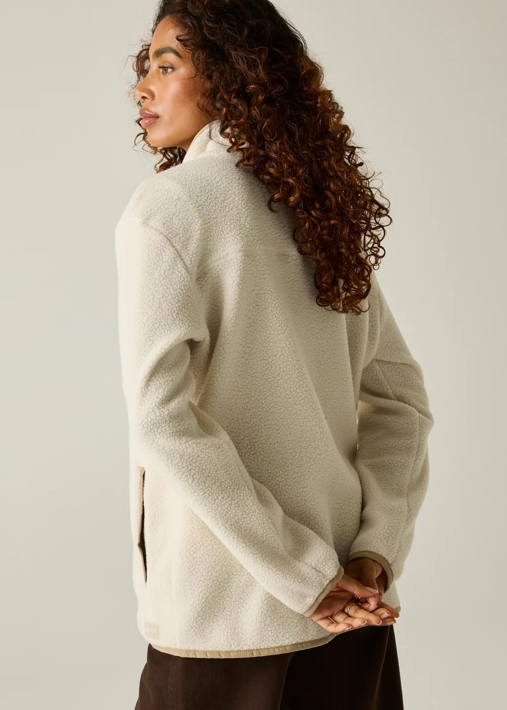 Regatta Beige Frankie Borg Full Zip Comfy Fleece - 16 Image 3