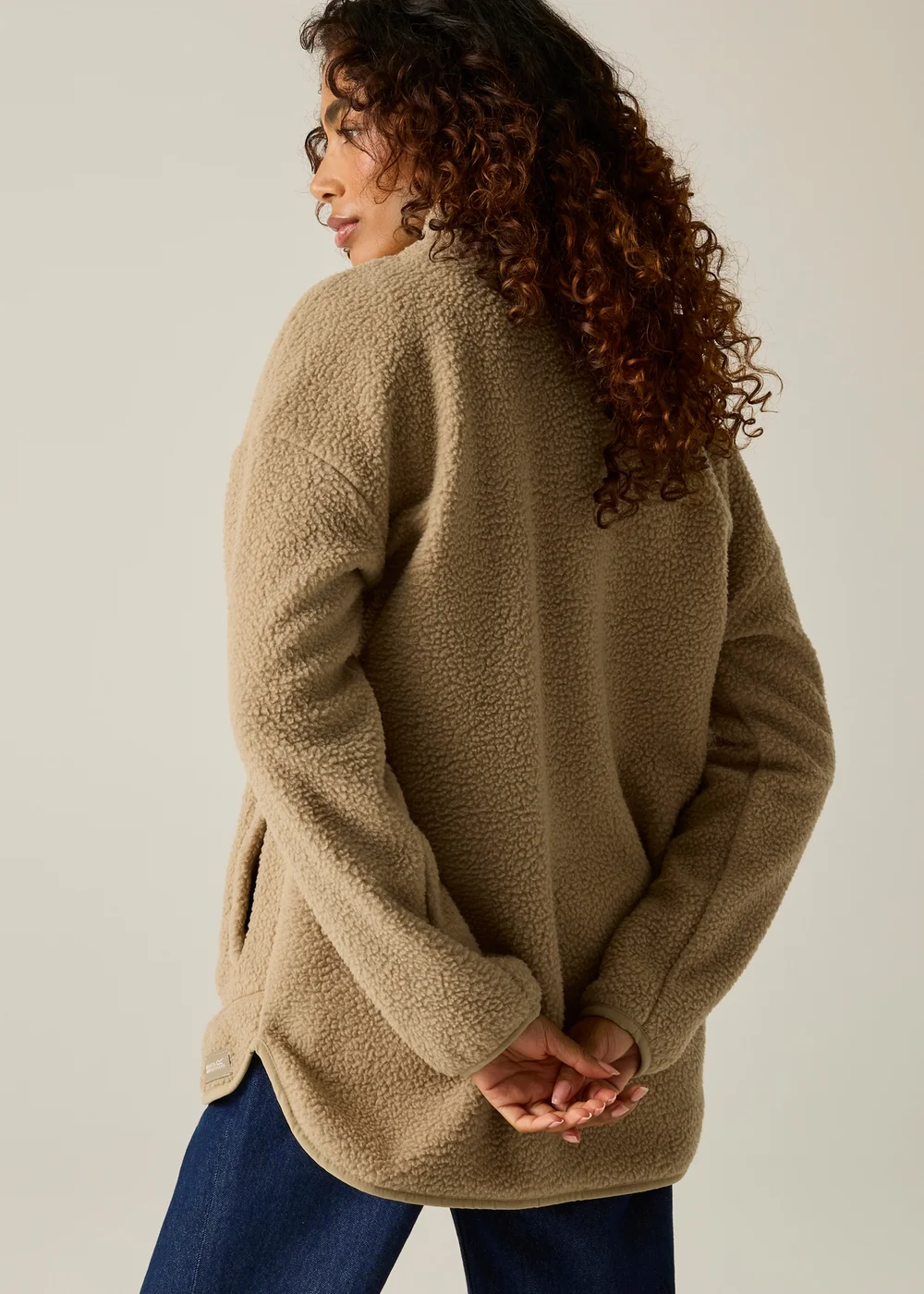 Regatta Beige Frankie Borg Longline Soft Fleece - 20 Image 3