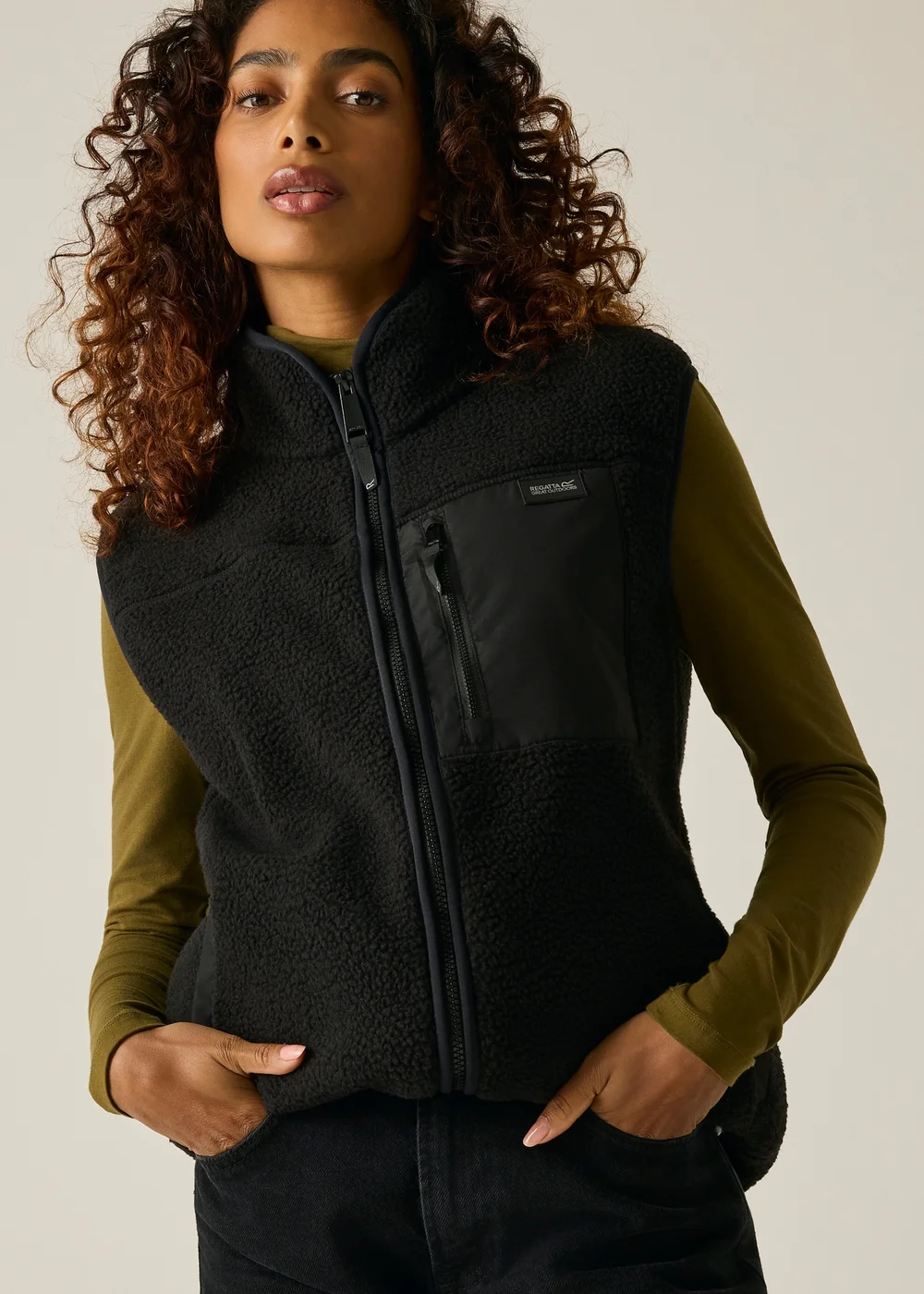 Regatta Black Frankie Borg Longline Soft Bodywarmer - 12 Image 6
