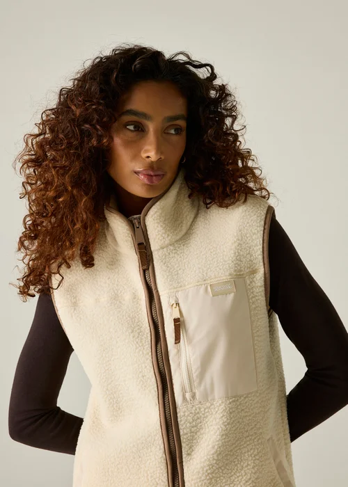 Regatta Beige Frankie Borg Longline Soft Bodywarmer - 18 Image 2