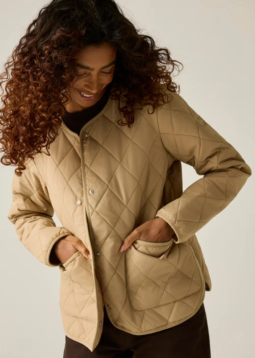 Regatta Beige Maia Quilted Jacket - 16 Image 1
