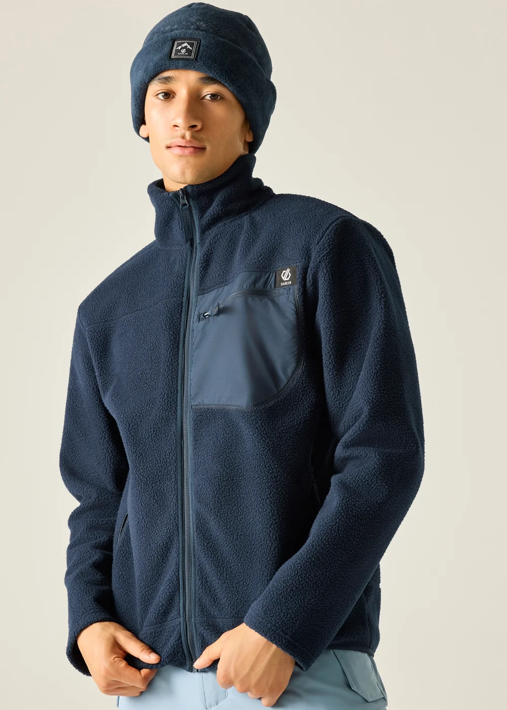 Dare 2B Navy Camber Shield Warm Fleece - L Image 1
