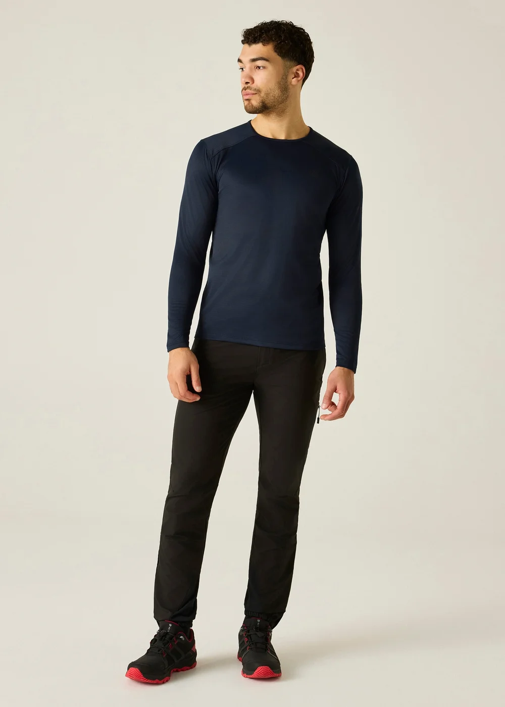 Dare 2B Navy Ventura Grid Crew Neck Breathable Fleece - M Image 3
