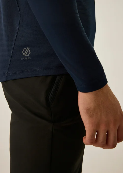 Dare 2B Navy Ventura Grid Crew Neck Breathable Fleece - M Image 6