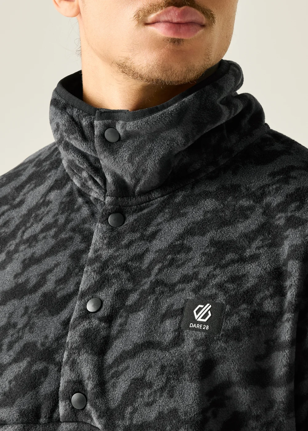Dare 2B Black Printed Warm Fleece - M Image 4