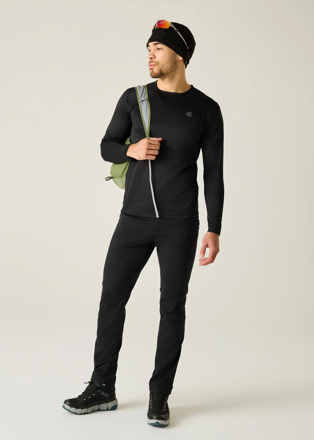 Dare 2B Black Ventura Grid Crew Neck Breathable Fleece - XS Image 3