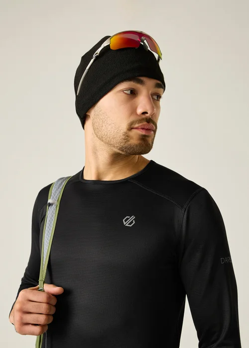 Dare 2B Black Ventura Grid Crew Neck Breathable Fleece - XS Image 5