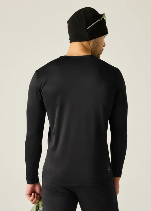 Dare 2B Black Ventura Grid Crew Neck Breathable Fleece - XS Image 2