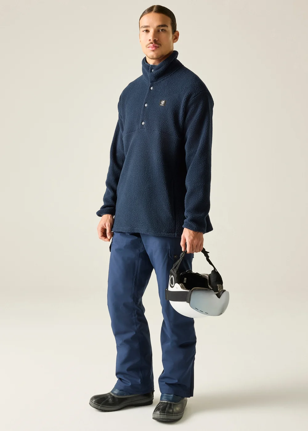 Dare 2B Navy Twin Tip Snap 1/2 Soft Fleece - L Image 3