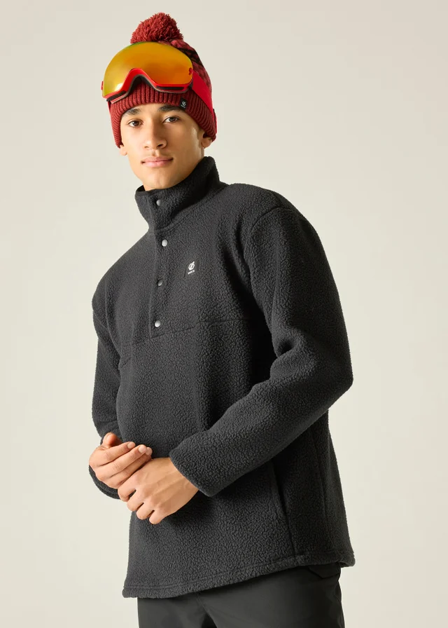 Dare 2B Black Twin Tip Snap 1/2 Soft Fleece