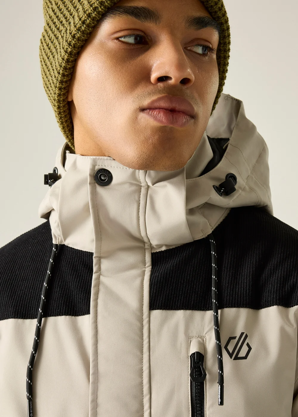 Dare 2B Black/Off White Firn Waterproof Insulated Jacket - L Image 1