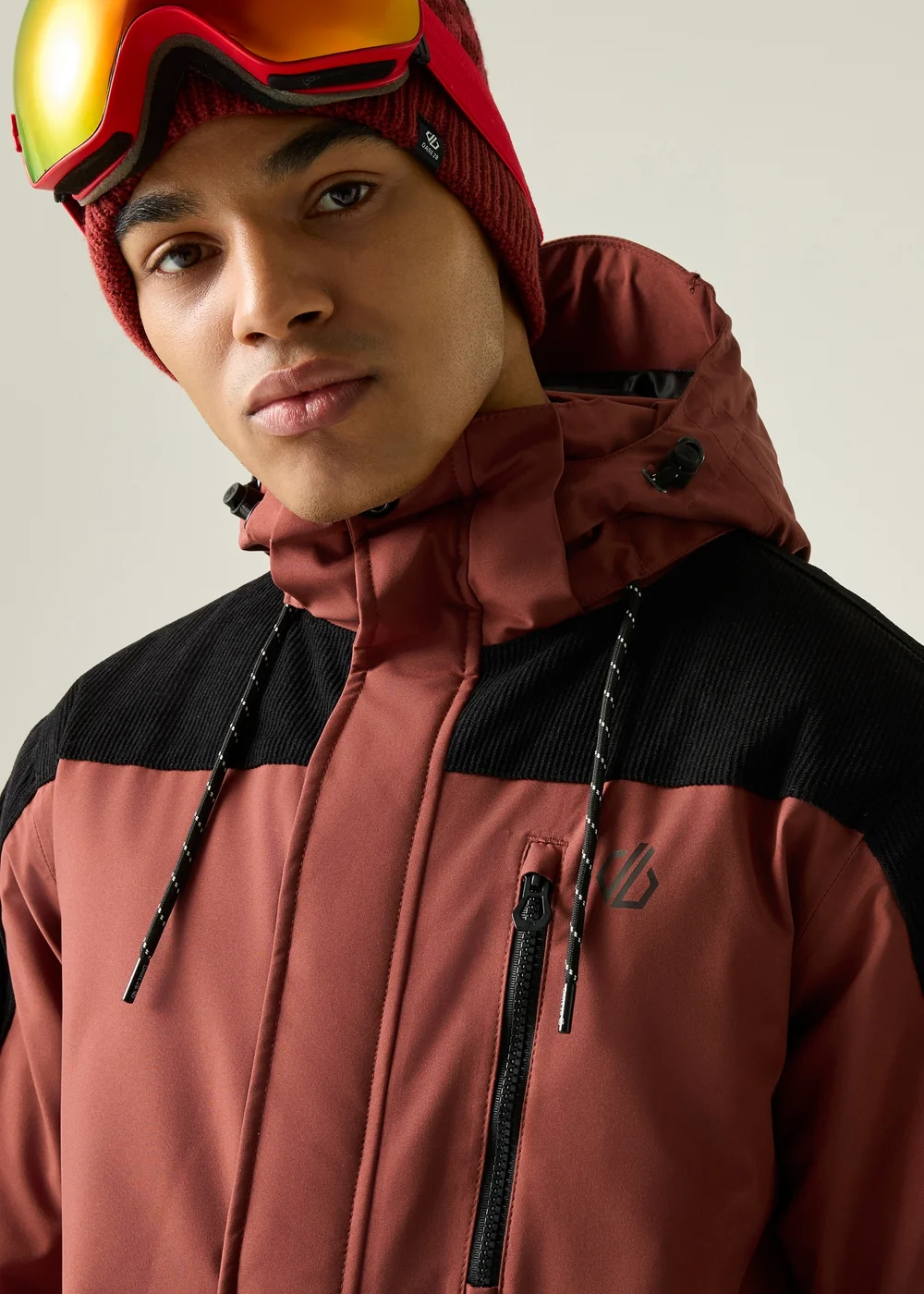 Dare 2B Black/Red Firn Waterproof Insulated Jacket - L Image 1
