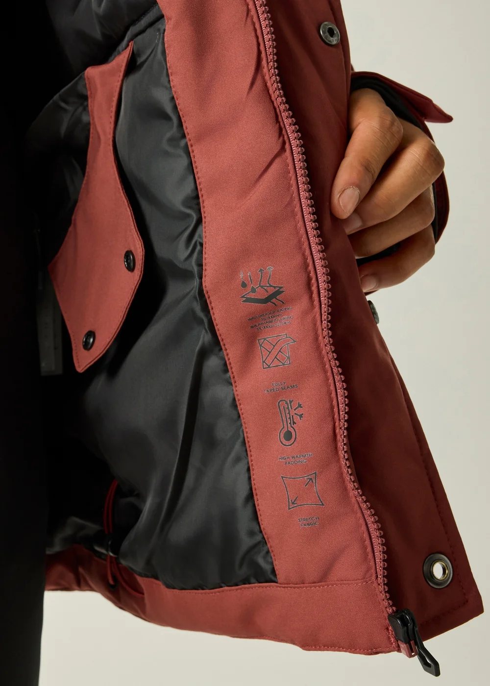 Dare 2B Black/Red Firn Waterproof Insulated Jacket - L Image 5