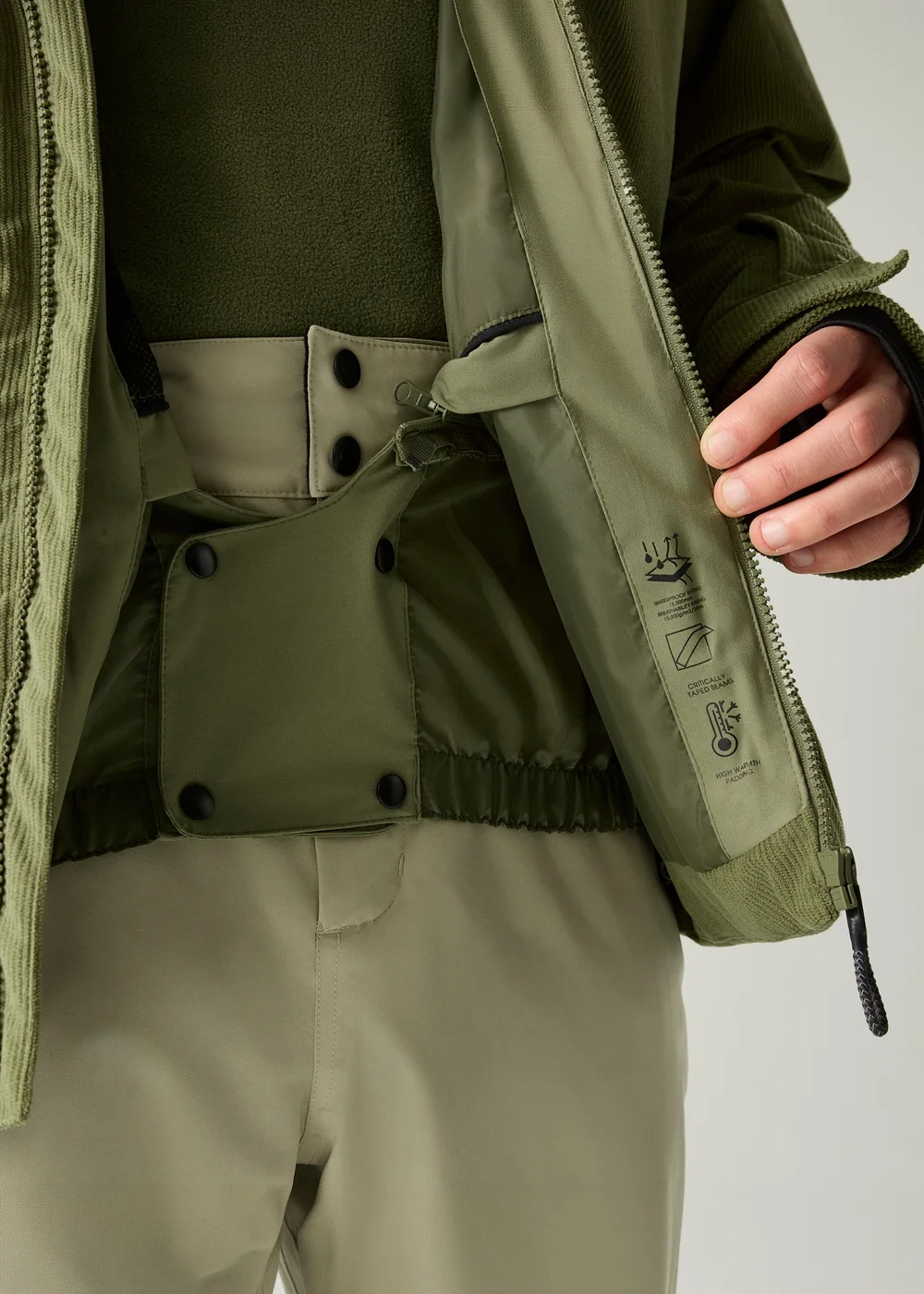 Dare 2B Olive Corded Waterproof Insulated Jacket - S Image 4