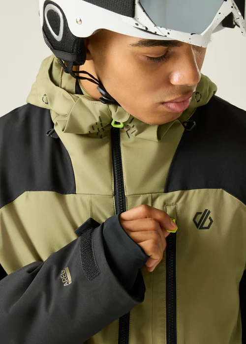 Dare 2B Black/Green Baseplate IV Waterproof Insulated Jacket - L Image 5