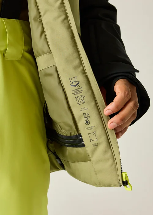 Dare 2B Black/Green Baseplate IV Waterproof Insulated Jacket - L Image 4