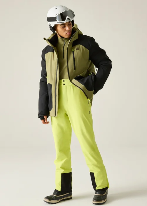 Dare 2B Black/Green Baseplate IV Waterproof Insulated Jacket - L Image 3
