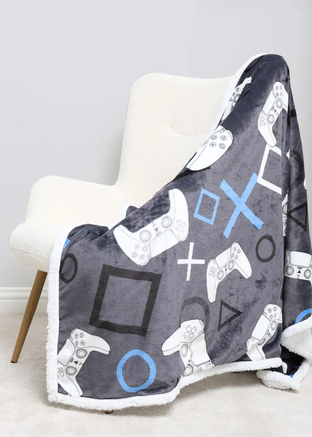 PlayStation Forever Sherpa Back Fleece Blanket