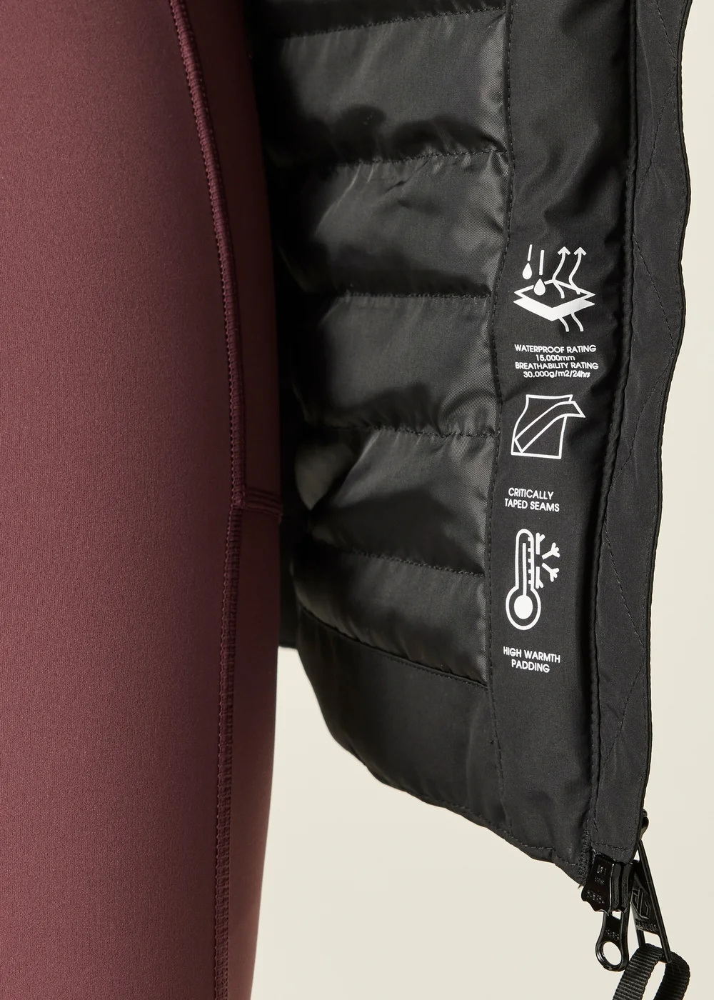 Dare 2B Black Glacier Long Waterproof Insulated Jacket - 10 Image 5