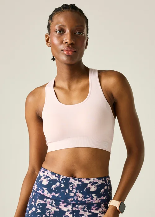 Dare 2B Pale Pink Don’t Sweat It II Seamless Bra - XL Image 1