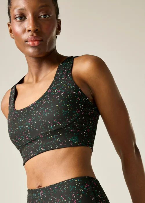 Dare 2B Black/Green Influential Quick-drying Bra - XL Image 1