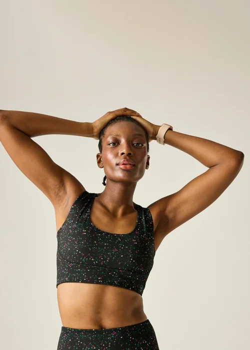 Dare 2B Black/Green Influential Quick-drying Bra - XL Image 6