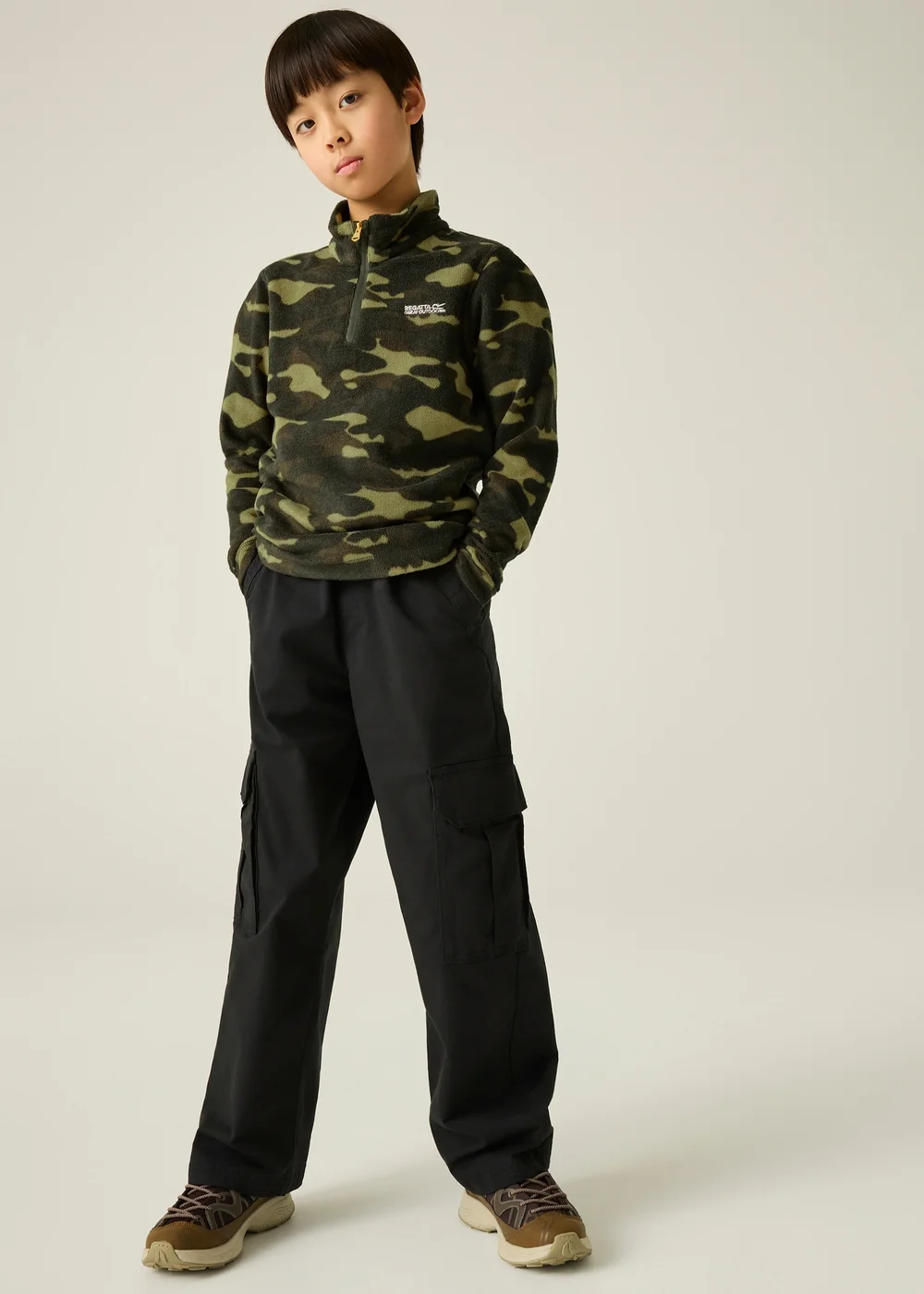 Regatta Khaki Hot Shot II Soft Fleece (3-13 years) - 7-8 Yrs Image 3