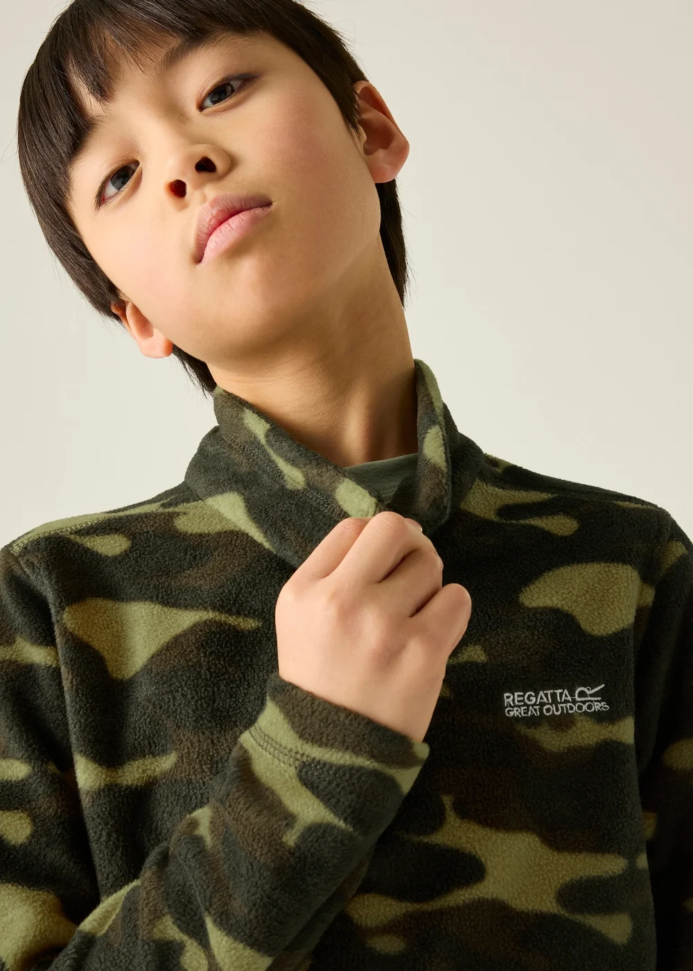 Regatta Khaki Hot Shot II Soft Fleece (3-13 years) - 7-8 Yrs Image 4