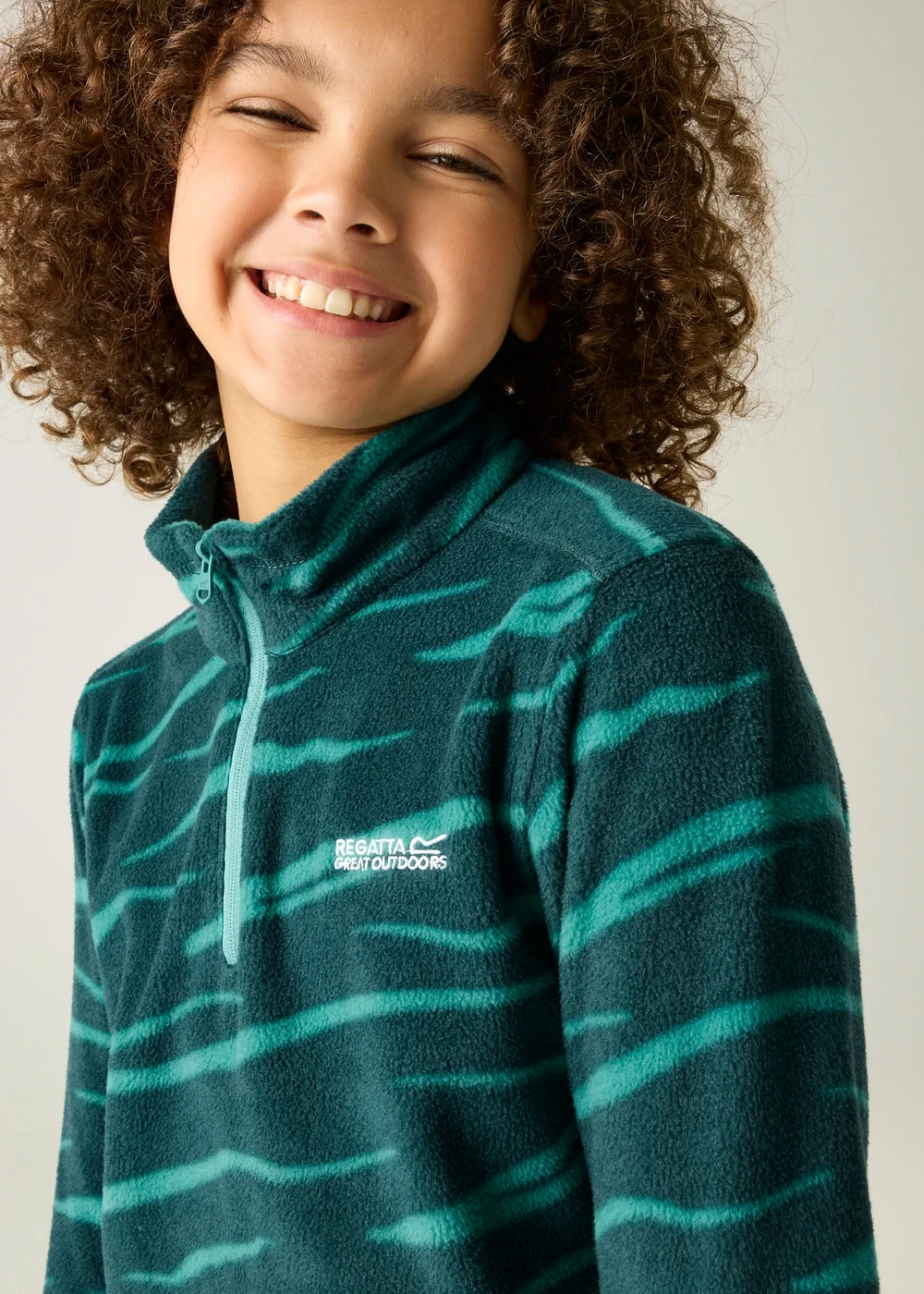 Regatta Turquoise Hot Shot II Soft Fleece (3-13 years) - 3-4 Yrs Image 4
