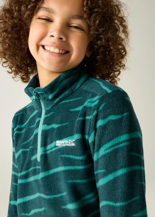 Regatta Turquoise Hot Shot II Soft Fleece (3-13 years) - 3-4 Yrs Image 4