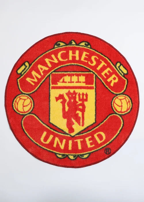 Manchester United Red Crest Rug - One Size Image 4