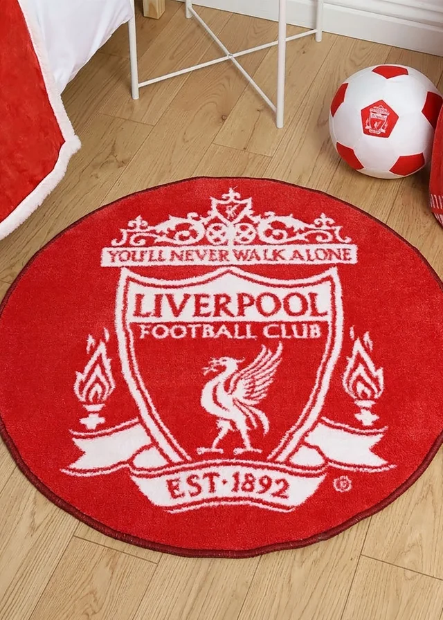 Liverpool FC Red Crest Printed Rug