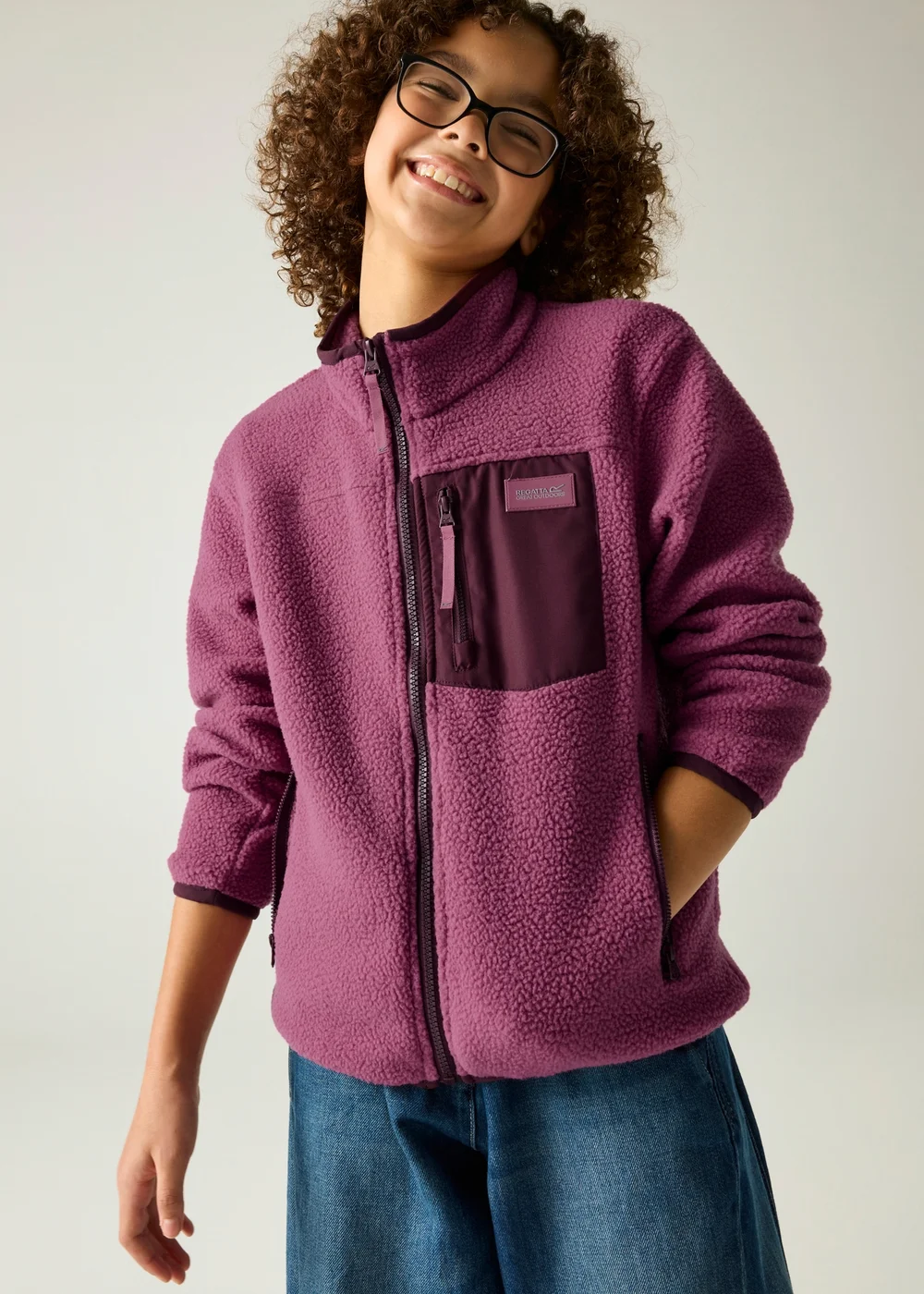 Regatta Pink Frankie Junior Warm Fleece (3-13 years) - 5-6 Yrs Image 1