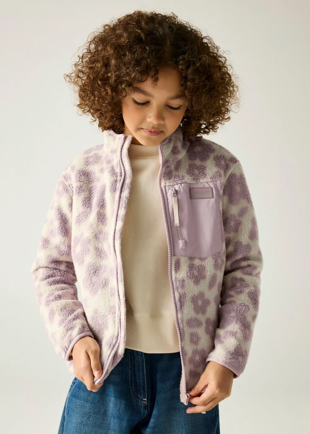Regatta Cream Frankie Junior Warm Fleece (3-13 years) - 5-6 Yrs Image 1