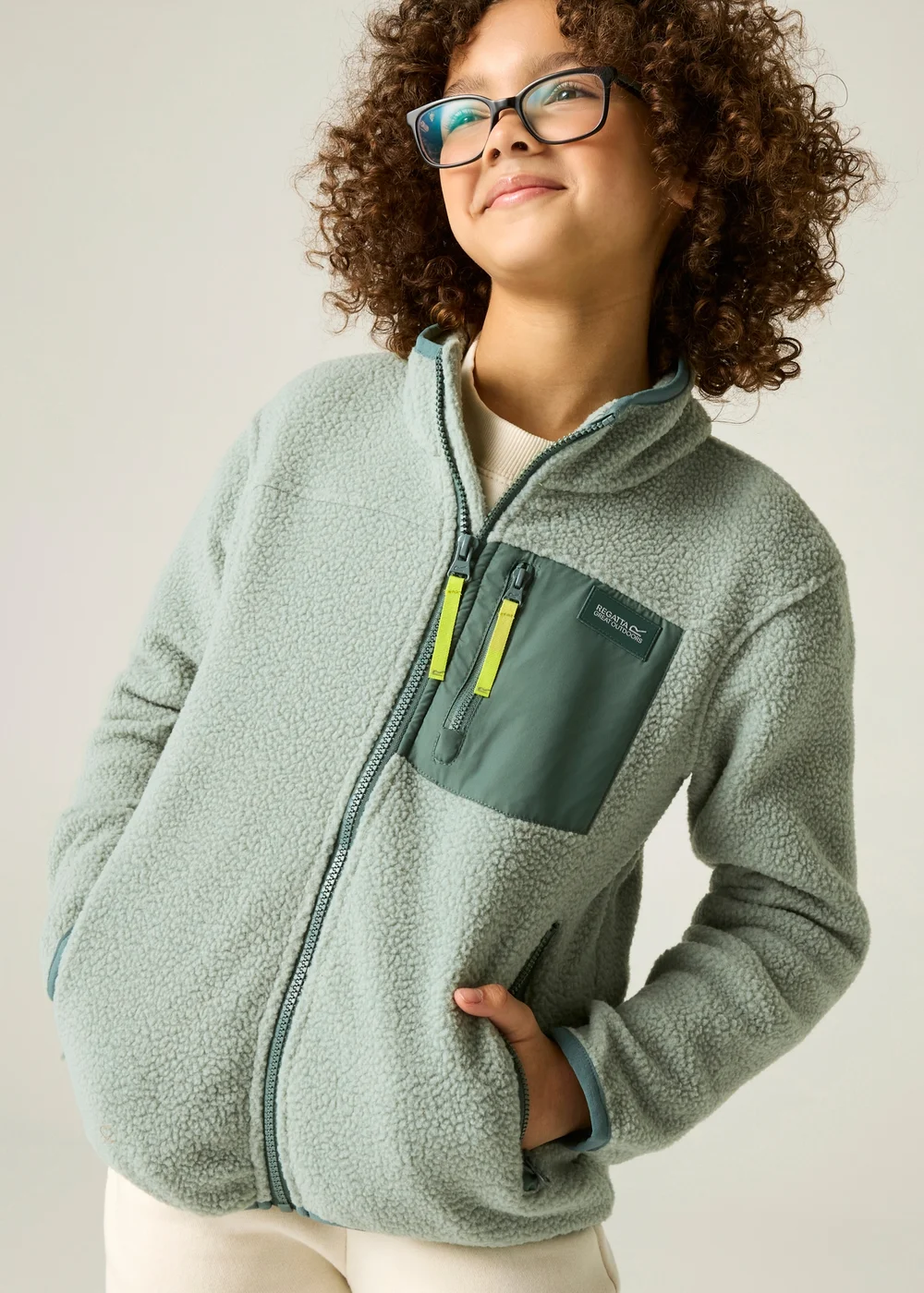 Regatta Soft Green Frankie Junior Warm Fleece (3-13 years) - 13 Yrs Image 4